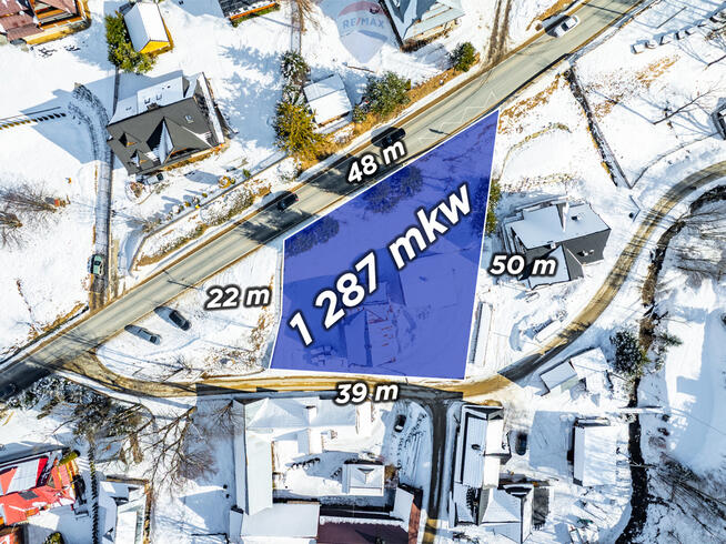 Działka z rozpoczętą budową w Dzianiszu Górnym