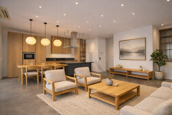 Przestronny apartament z widokiem na Park Dygata