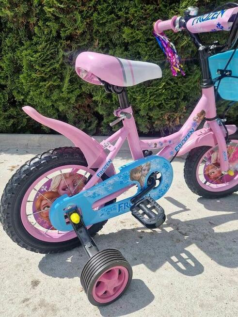 Rowerek 12 cali Elza różowy i fioletowy 319zl