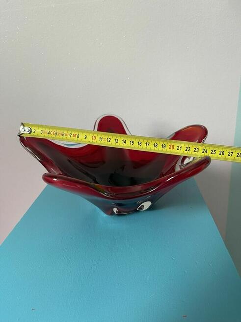 Szklana patera, grube szkło