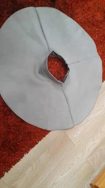 Popielata spódniczka z pianki S / M spódnica koło piankowa j