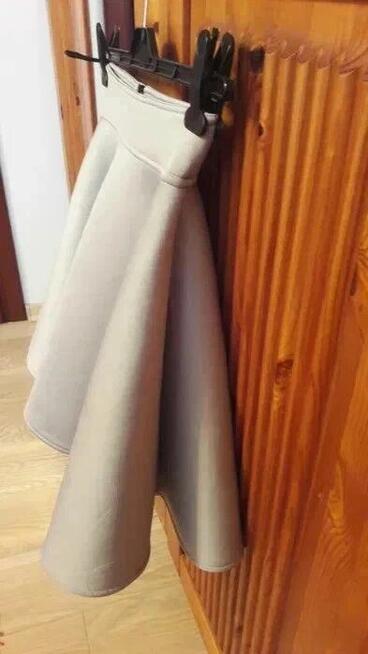 Popielata spódniczka z pianki S / M spódnica koło piankowa j