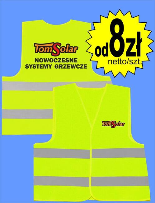Kamizelka odblaskowa ostrzegawcza kamizelki z nadrukiem logo