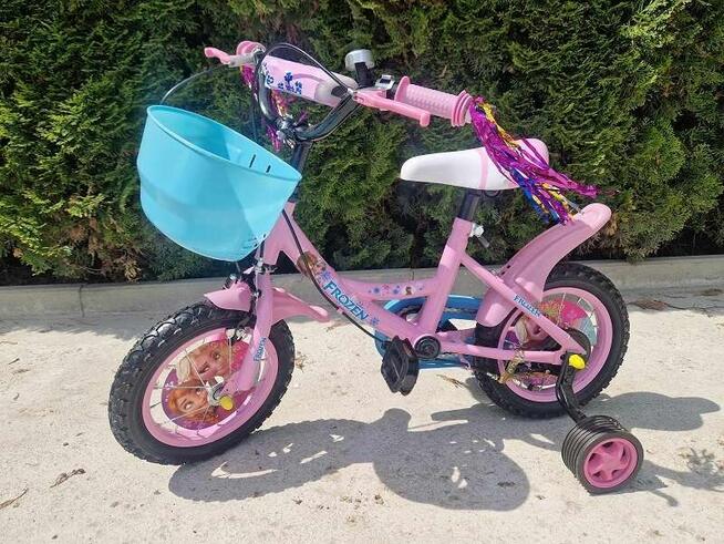 Rowerek 12 cali Elza różowy i fioletowy 319zl