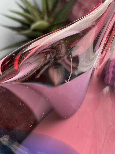 Szklana patera, szkło artystyczne