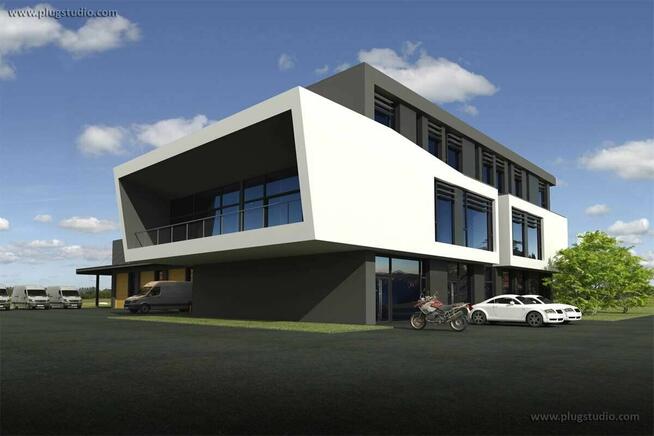 BUDYNEK BIUROWO MAGAZYNOWY PS-SX-930-V1 projekt nowoczesny