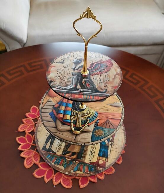 3 poziomowania patera w stylu egipskim