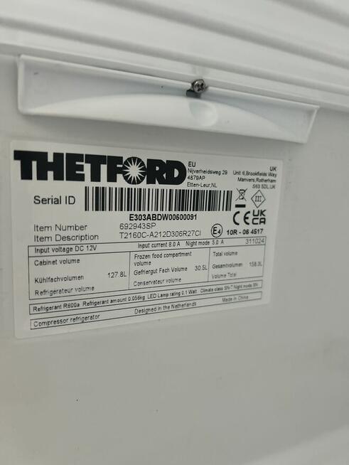 Thetford T2160C lodówka kompresorowa 12V