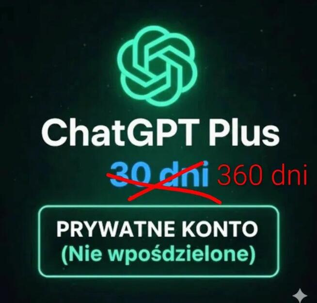 Chat gpt plus z dostępem na rok
