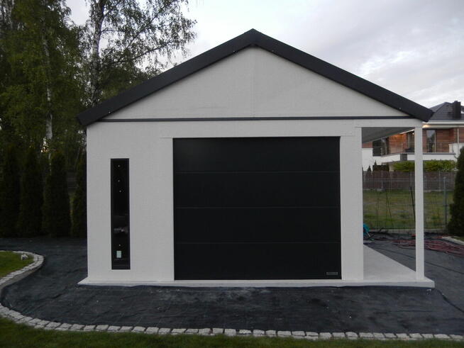 GARAŻ STALOWY TYNKOWANY W 1 DZIEŃ!