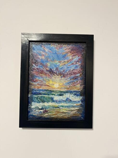 Obraz olejny „Taniec światła i fali”