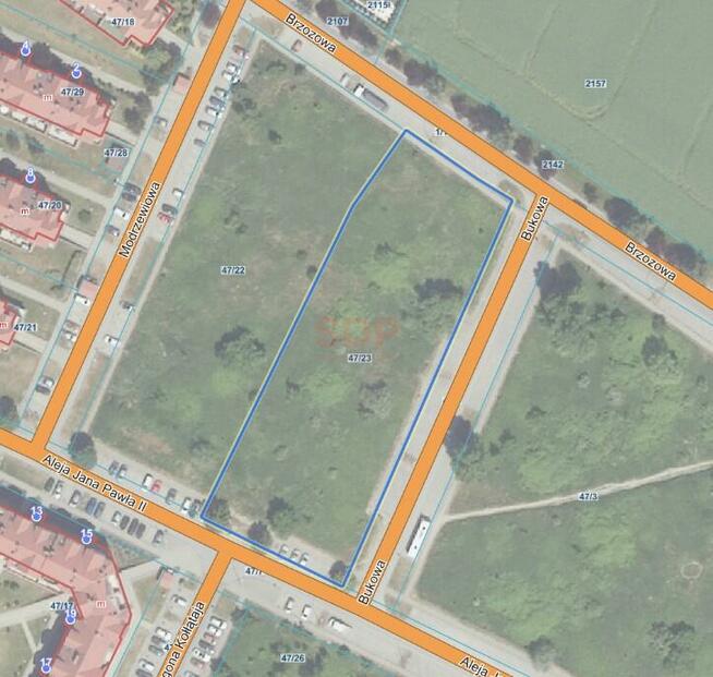 Działka budowlana Kąty Wrocławskie, Jana Pawła II