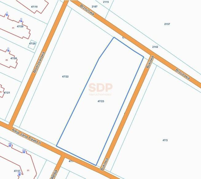 Działka budowlana Kąty Wrocławskie, Jana Pawła II