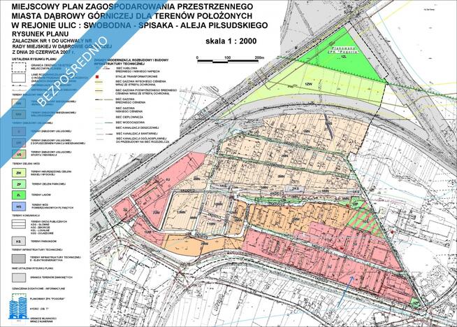 Działka komercyjna przy Piłsudskiego w Dąbrowie Górniczej