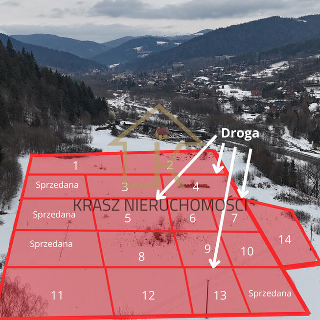 Widokowe działki w górach z idealnym dojazdem