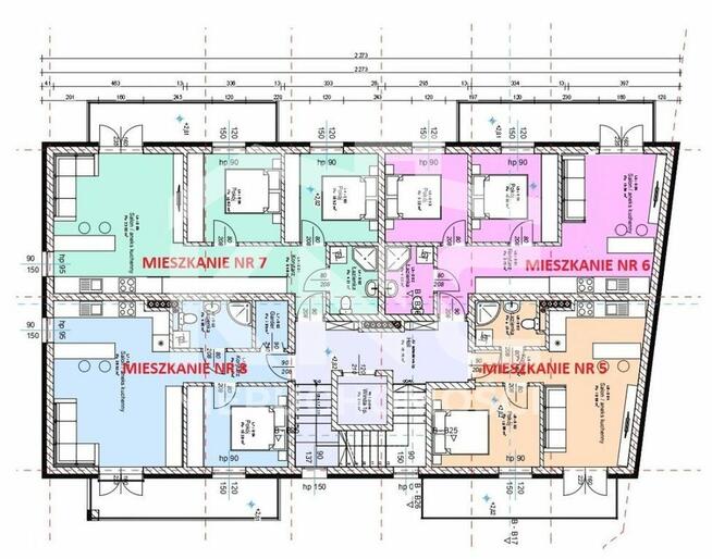 Bezczynszowe 57,80 m2 1 piętro i duży balkon