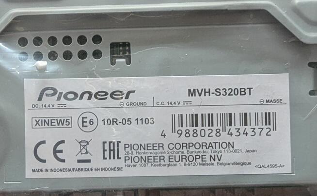 Radio samochodowe Pioneer MVH-S320BT Bluetooth USB Android