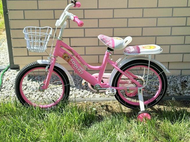 Rowerek 16 cali coolest jasny i ciemny róż 369zl