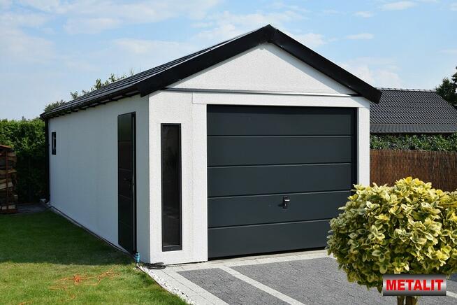 GARAŻ STALOWY TYNKOWANY W 1 DZIEŃ!