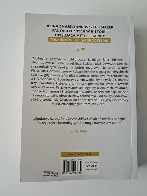 Książka „Silmarillion” J.R.R.Tolkien, do sprzedania