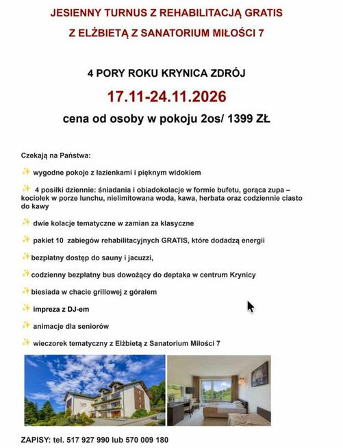 Turnusy wypoczynkowo rehabilitacyjne