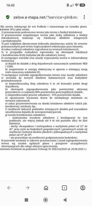 Działka, uzbrojona, ogrodzona.