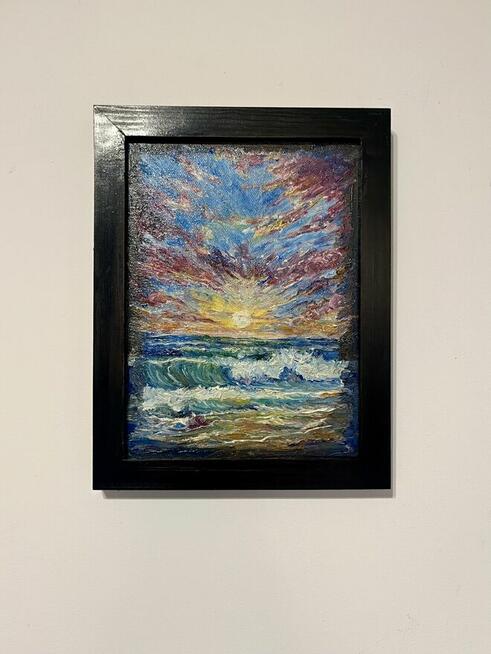 Obraz olejny „Taniec światła i fali”