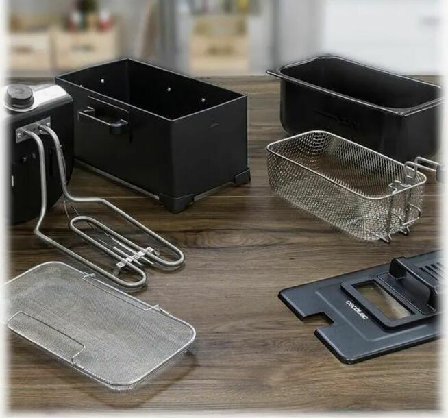 Cecotec CleanFry frytkownica tradycyjna 3L czarna