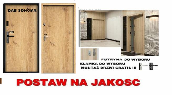Drzwi wewnątrzklatkowe ZEWNĘTRZNE do mieszkania ocieplone