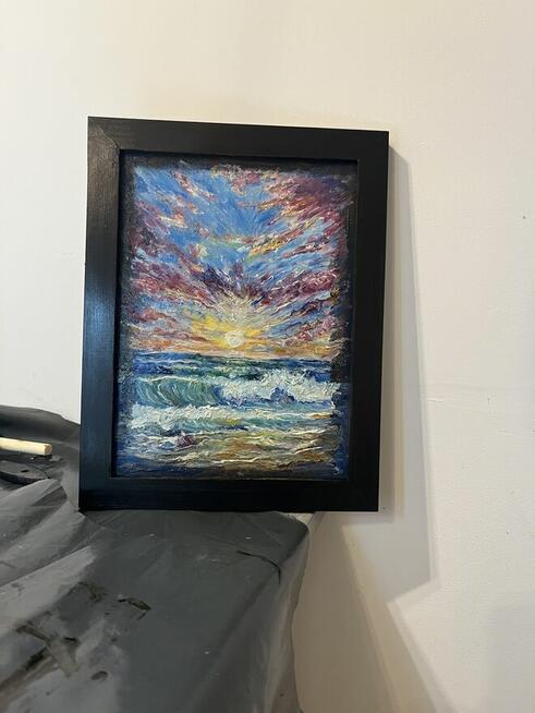 Obraz olejny „Taniec światła i fali”