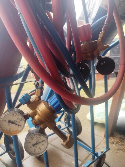 Zestaw do cięcia grzania butli tlen i acetylen 40l