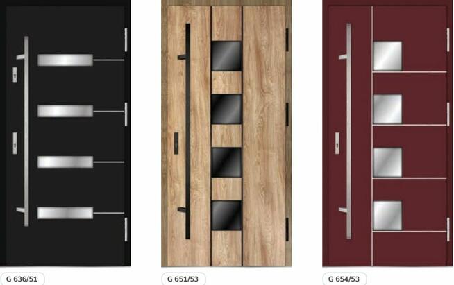 Drzwi ZEWNĘTRZNE wewnątrzklatkowe do mieszkania z montażem