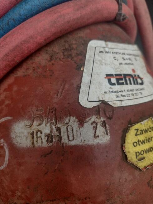 Zestaw do cięcia grzania butli tlen i acetylen 40l