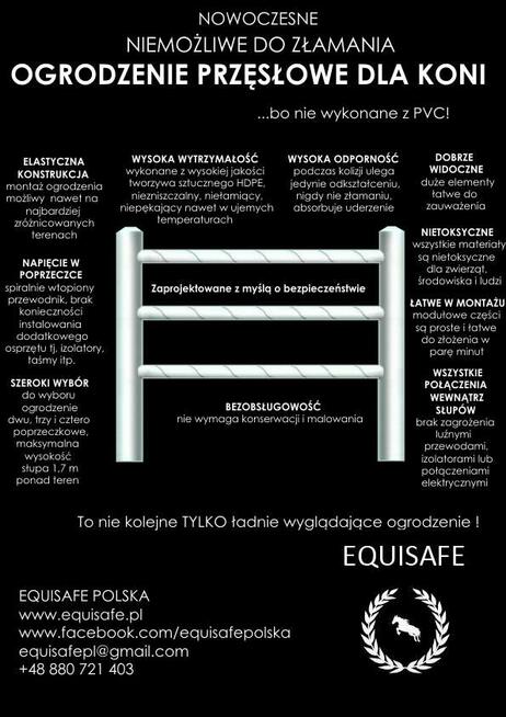 Equisafe Polska - ogrodzenia elektryczne dla koni