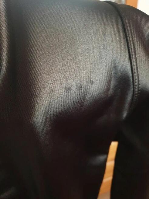 Spodnie leginsy czarne połysk ocieplane M