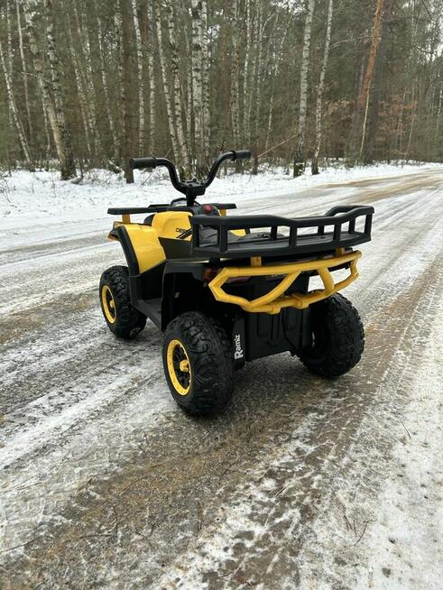 Żółty quad ATV 12V dla dziecka pilot