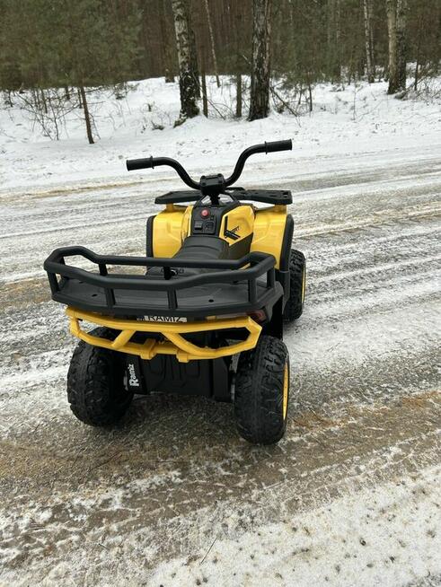 Żółty quad ATV 12V dla dziecka pilot