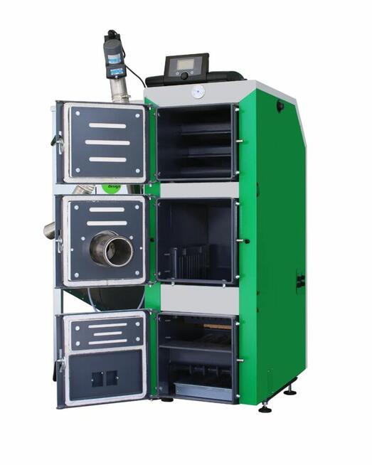 DrewKo Hybrid 12kW – dwupaliwowy kocioł na drewno i pellet