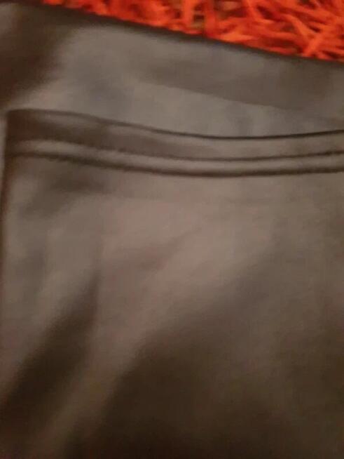 Spodnie leginsy czarne połysk ocieplane M