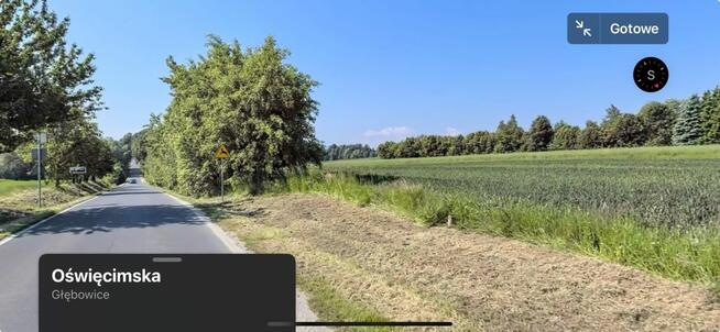 Działka budowlana Głębowice gm. Osiek, Oświęcimska