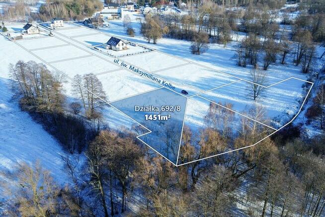 Działka budowlana 1451m2 z WZ, gm. Jaktorów