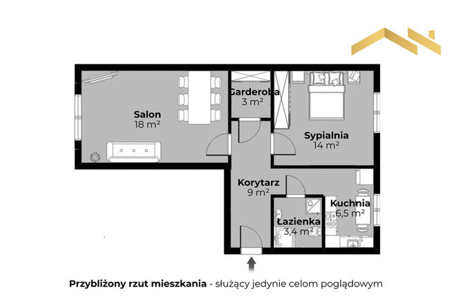 Przestronne 2-pokojowe mieszkanie | Wygodny PARTER