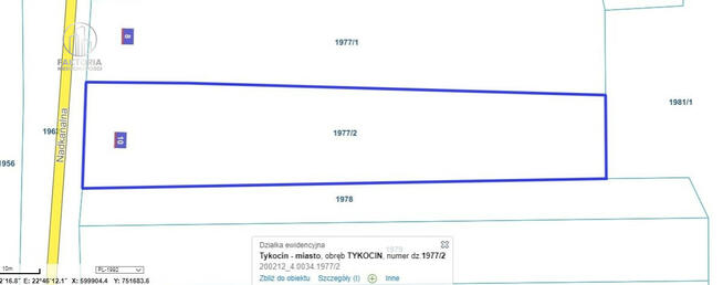 Działka budowlana Tykocin, Nadkanalna