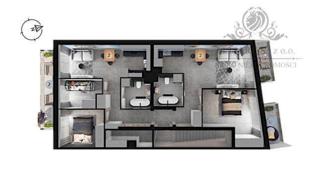 Duże, mieszkanie 97,89m2, 5pokoi, 2łazienki, 3 balkony/ Jagodno, Brochów