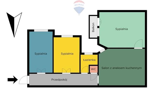 90 m², 4 pokoje, Piotrkowska + parking