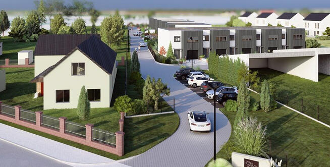 Przytulny dom szeregowy w Zawadzie z garażem