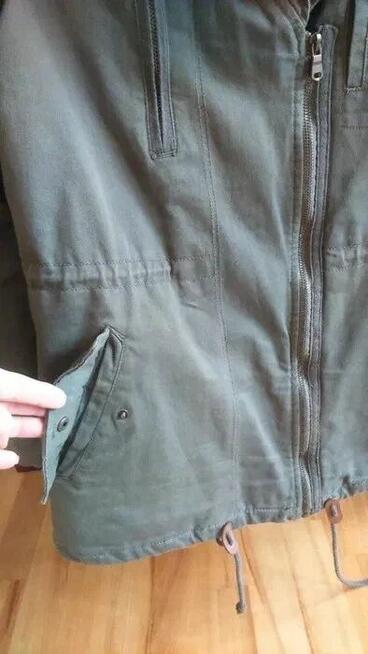 Kurtka jesień - wiosna oliwka ala parka HM materiał M - L