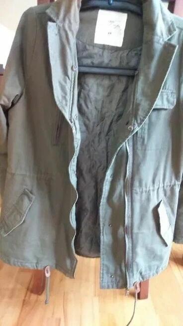 Kurtka jesień - wiosna oliwka ala parka HM materiał M - L