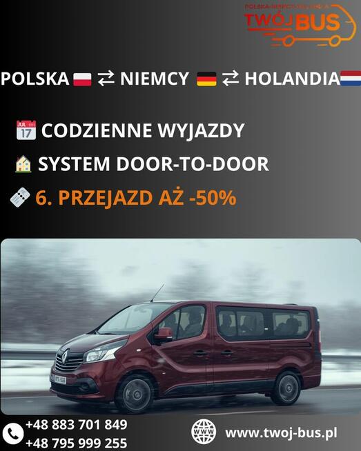 Busy do Holandii i Niemiec całe kujawsko-pomorskie