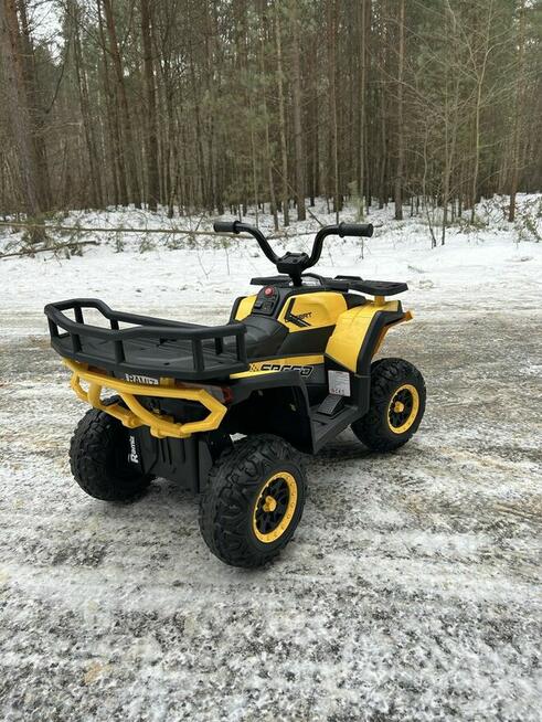 Quad elektryczny 12V żółty pilot EVA dla dzieci
